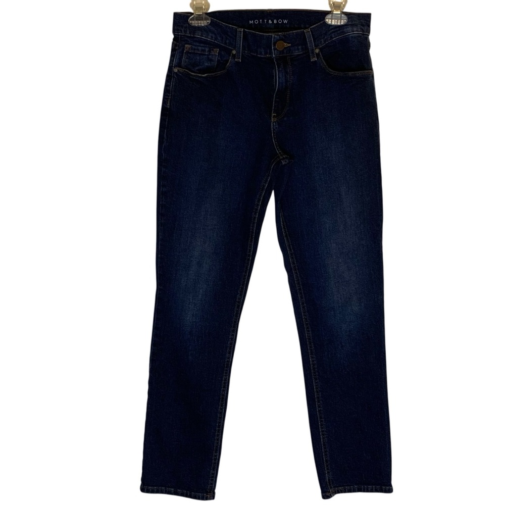 Mott & Bow Women's Dark Blue Boot Cut Boyfriend Jeans Size 29/30